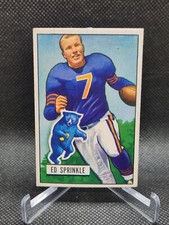 1951 Bowman Set-Break # 51 Ed Sprinkle HOF RC Chicago Bears Football Card 