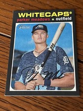 2020 Topps Heritage Minor League FLIP STOCK Parker Meadows RC #97  🔥🔥🔥
