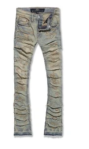 jordan craig sunrise color KIDS stacked ripple effect jeans - Picture 1 of 2