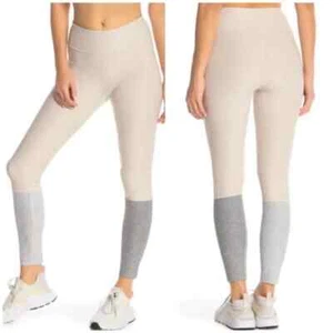 Outdoor Voices Leggings Size L 7/8 Dipped Oatmeal Dove Ash Gray Tan Workout - Picture 1 of 8