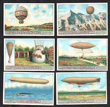 Liebig Zeppelins Airships & Hot Air Balloons Card Set 1935 Aviation Flying