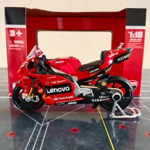 DIECAST MOTOGP DUCATI DESMOSEDICI GP 2021 BAGNAINA #63 1/18 BY MAISTO - Picture 1 of 4