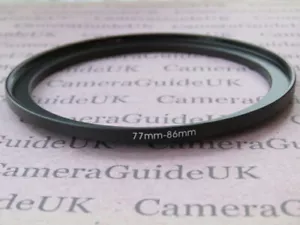 77mm to 86mm Male-Female Stepping Step Up Filter Ring Adapter - Picture 1 of 2