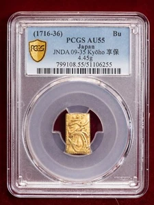 1716-1736 (Kyoho) Japan 1 Bu Gold (Ichibu Kin) - PCGS AU55 - Picture 1 of 4