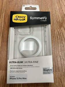 Brand New OtterBox Symmetry Ultra Slim MagSafe Case for iPhone 15 Pro Max CLEAR - Picture 1 of 2