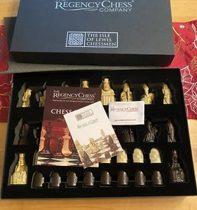 The Isle of Lewis Chessmen - Regency Official Lewis Chess Set  NEW - Picture 1 of 4