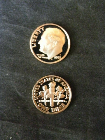 1998 S Clad Roosevelt Proof Dime Cover