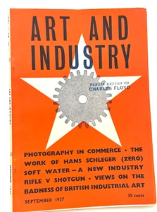 Sept. 1937 Magazine "Art and Industry" w/ Work of Hans Schleger * - Picture 1 of 16