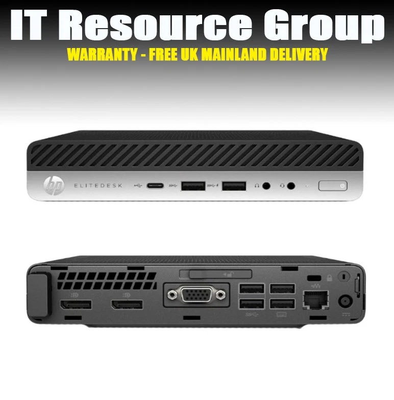HP EliteDesk 800 G3 Mini PC i5 7th Gen 8GB Memory DDR4 256GB SSD Windows 11 - Image 1 of 1
