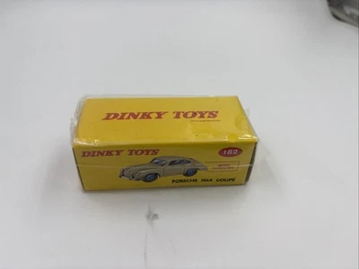 CARRO PORSCHE 356A CUPÊ (COM JANELAS) - DINKY TOYS 182 - REPRODUÇÃO DEAGOSTINI - Imagem 1 de 4