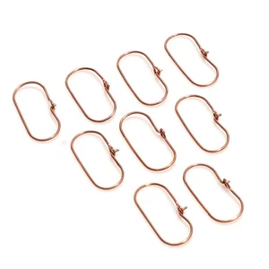 24 Pcs 32X12mm Earring Finding  Copper Plated Jewelry Making - Picture 1 of 3