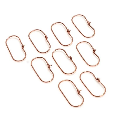 24 Pcs 32X12mm Earring Finding  Copper Plated Jewelry Making - Image 1 of 3