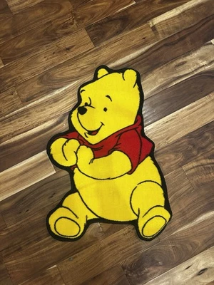 Vintage Winnie The Pooh Nylon Rug Bath Carpet Pink Poodle Trading Co Dubai - Image 1 of 4