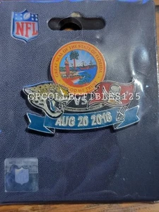 Jacksonville Jaguars VS Tampa Bay Buccaneers Game day Pin 8/20/2016 NEW - Picture 1 of 1