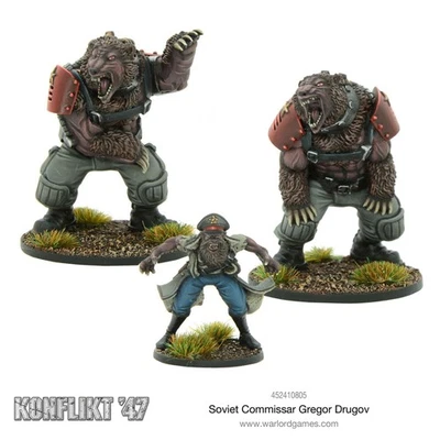 Warlord Games: Conflict '47 comisario soviético Gregor Drugov Foto 1 de 2