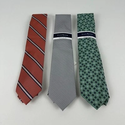 Club Room Men's Classic Lot of 3 Premium Polyester Ties Assorted-OS - Image 1 of 4