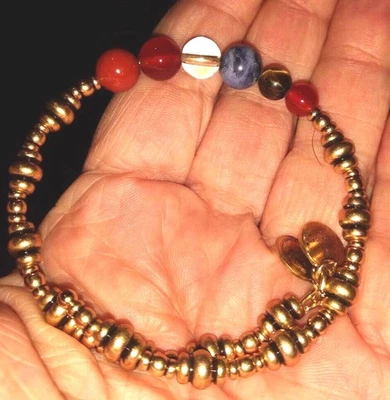 Alex & Ani multi color glass bead Nile beads wrap bracelet vintage 66 - Image 1 of 3