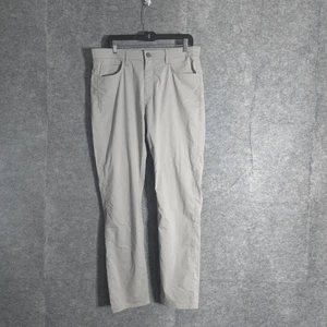 Faherty Hose Herren 34x32 grau Chino Straight Fit Stretch Reise Freizeit Wandern - Bild 1 von 13