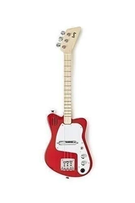 Loog Mini Red Electric kids Guitar Beginners built-in Amp/Speaker+Learning App - Image 1 of 3