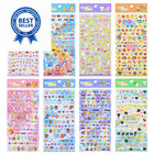 SHANGRLA 800+ Cute Mini 3D Puffy Stickers, Y2K Small Puff Animal Colorful