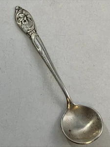 Enchanting Orchid by Westmoreland Sterling Silver individual Salt Spoon 2.5" - Picture 1 of 6