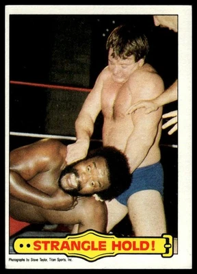1985 Topps WWF Pro Wrestling Stars #40 Strangle Hold! - Image 1 of 2