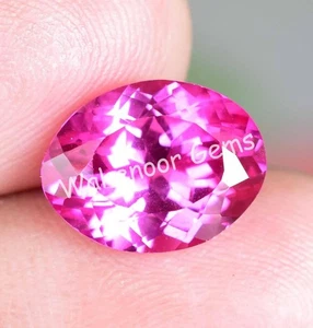 Natürlicher Mogok rosa Rubin 7,80 ct oval zertifiziert makellos lose Edelstein - Bild 1 von 5