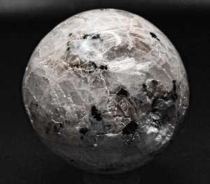 46mm Rainbow Moonstone Sphere Polished Feldspar Crystal Mineral Stone Ball India - Picture 1 of 5