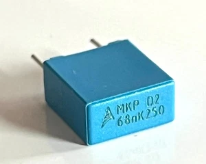 68nF 0,068uF 250V POLYPROPYLENFOLIE MKP RADIALKONDENSATOR EPCOS (x2) fca12,7 - Bild 1 von 2