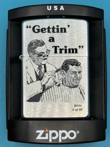 Limited Vintage 2004 Andy Griffith Gettin A Trim Chrome Zippo Lighter NEW Rare - Picture 1 of 5