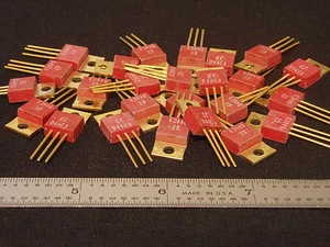 Qty 5: Vintage Gold Plated GE Power Transistors D44C3 Working Scrap Salvage NOS - Picture 1 of 2