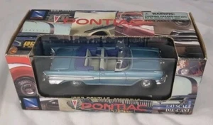 2004 New Ray 1957 Pontiac Bonneville Convertible Blue  - Picture 1 of 6