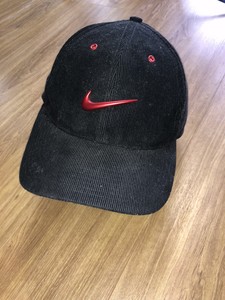 red nike dad hat