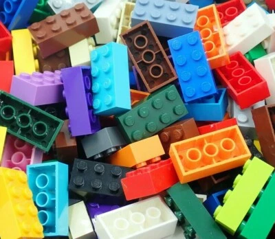 Lego Lot of 100 Bricks 2x4 Assorted Random Colors Classic Bulk - Image 1 of 4