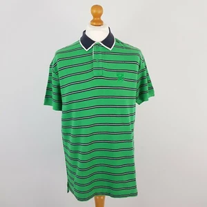 Barbour Mens Green & Black Stripe Short Sleeve Collared Casual Polo Top UK XL - Bild 1 von 7