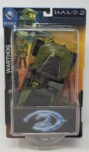 2004 Halo 2 GAUSS WARTHOG w/ Chief & UNSC Marine Figures Series 1 Joyride New - Picture 1 of 21