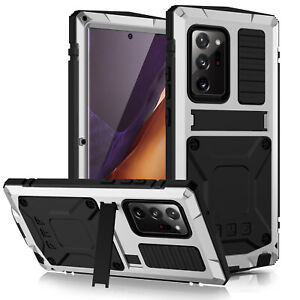 For Samsung Note 20/S20 LOVE MEI Military Rugged Stand Metal Aluminum Cover Case