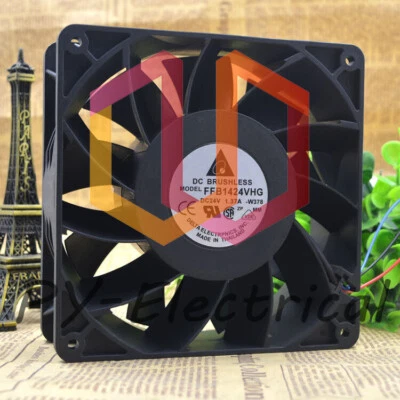 New Delta FFB1424VHG 14050 14CM 24V 1.37A 3-wire Inverter Cooling Fan (1PCS) - Image 1 of 4