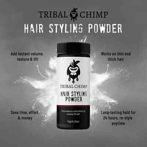 Tribal Chimp Hair Styling Powder Volumizing Matte Finish 0.35 oz 10g Brand New! - Picture 1 of 2