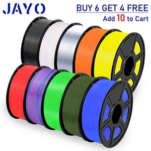 🎁BUY 10 PAY 6 JAYO 1.1KG Matte PETG PLA+ SILK Dual PLA Classic 1.75mm Filament - Picture 1 of 224