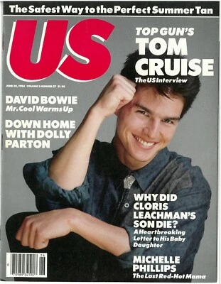 US MAGAZINE JUNE 30, 1986 TOM CRUISE, DOLLY PARTON, DAVID BOWIE, CLORIS LEACHMAN - Image 1 of 4
