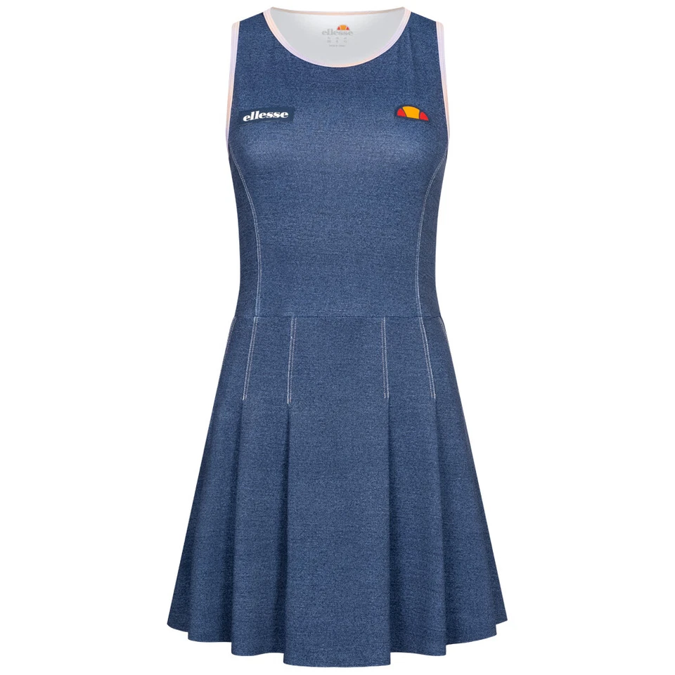 ellesse Arrossire Damen Sport Freizeit Tennis Kleid SCN15396 blau mehrfarbig mix - Bild 1 von 1