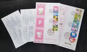 *FREE SHIP Japan Animation Hello Kitty 2009 Cartoon (FDC) *odd shape *unusual - Picture 1 of 5