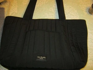 Vera Bradley große schwarze Tragetasche Handtasche - Bild 1 von 10