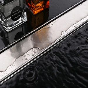 DUSCHRINNE EDELSTAHL PRO RINNE ABFLUSSRINNE FLACH BODENABLAUF DUSCHABLAUF BAD - Bild 1 von 9