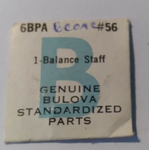 NOS BULOVA 6BPA Balance Staff Watch Part New Old Stock B13#35 - Picture 1 of 1