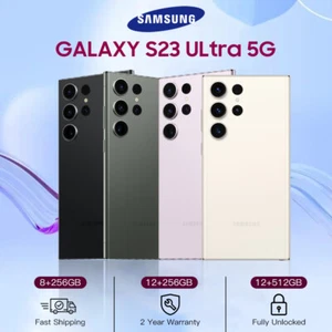NEW SEALED SAMSUNG GALAXY S23 ULTRA 5G 256GB 512GB 1TB SM-S918U FACTORY UNLOCKED - Picture 1 of 36