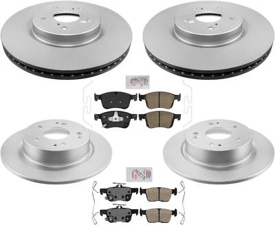 Front & Rear GEO-Coated Rotors & Pads For Honda Accord 2.0L Hybrid 2018-2022 - Image 1 of 4