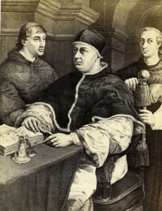 Italy Firenze Arts Raphael Portrait of Leo X Old CDV Photo Alinari 1860 - Picture 1 of 3