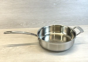 Cuisinart 3.5 Saute Pan Frying Skillet Stainless Steel MCP33-24H No Lid - Picture 1 of 19